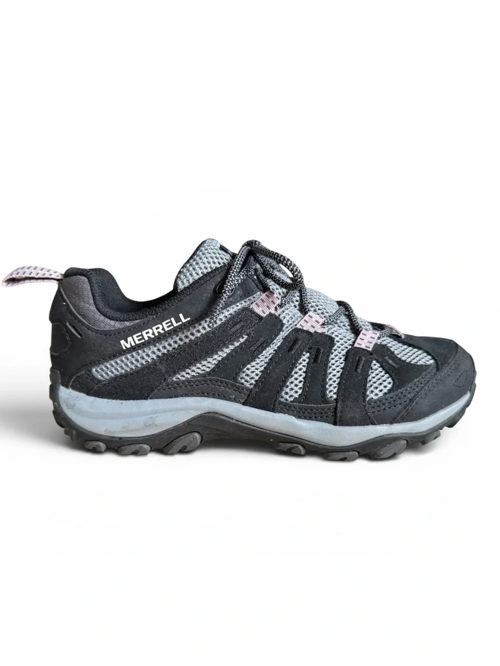 Merrell Alverstone 2 Hiking Shoes Trail Sneakers Outdoor Gray Black Pink 8